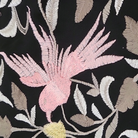 INC International Concepts Sheer, Hummingbird Embroidered Top with Cami XL - Picture 11 of 12